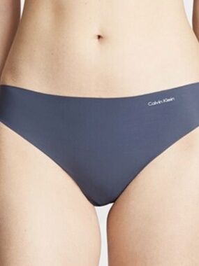 Calvin Klein Dark Gray Seamless Thong